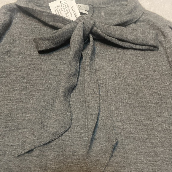 CO ESSENTIALS Size L Gray Long Sleeve Cashmere Sweater - Picture 9 of 9